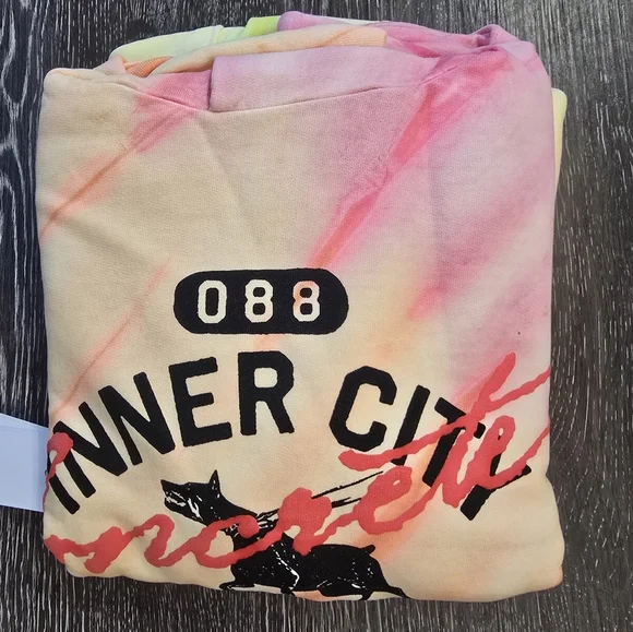 Lg Honor The Gift Mascot Inner City Physical Ed Tie Dye Hoodie Sweatshirts NWT - Picture 6 of 7